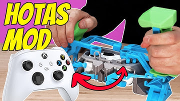 Flight Simulator Hotas Mod for Xbox Controller 3D Printed
