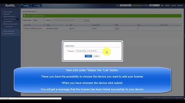 MyZyxel.com - How to Activate and Link an Additional License to Device