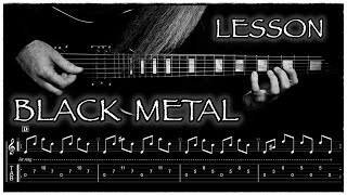 BLACK METAL CHORD PROGRESSION - With the Cold Comes Hunger - PLAYTHROUGH & TABLATURE #46 GREAT RIFFS