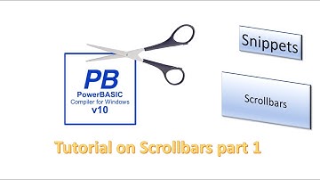 PowerBasic Windows Snippets Dialog Scroll bars-  Part 1
