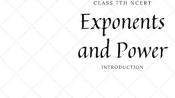 Exponent and Powers |chapter 13 | Introduction Exercise 13.1 NCERT CLASS 7 Maths Solutions #class7