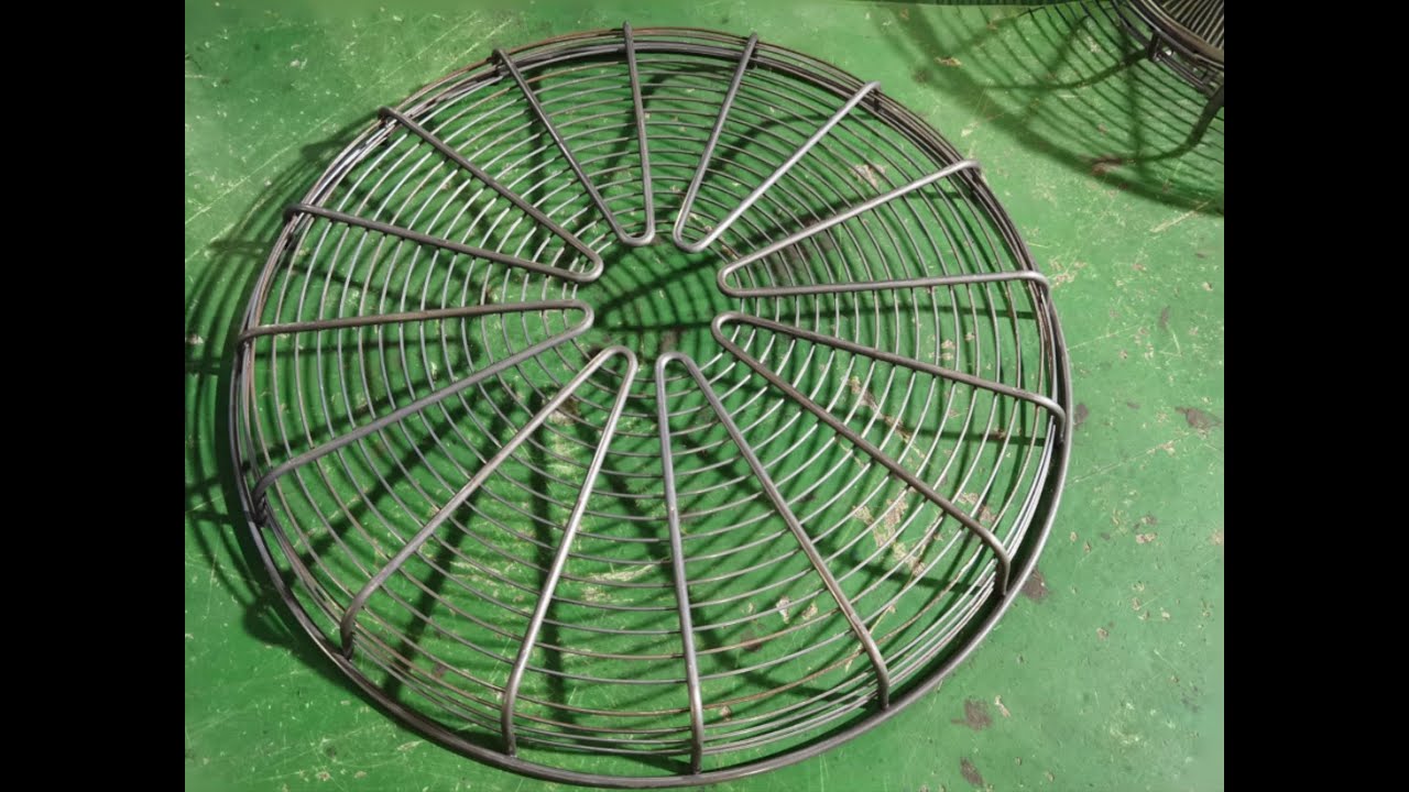 Railway Fan Guard Grill looping and welding Machine