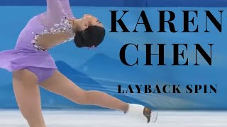 Every Karen Chen Layback Spin (almost)