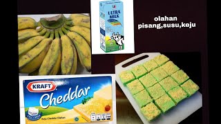 olahan pisang keju susu rasa enak banget,tanpa oven ,tanpa mixer