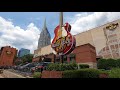 Nashville Tennessee. Walking down Broadway Street Music Row.