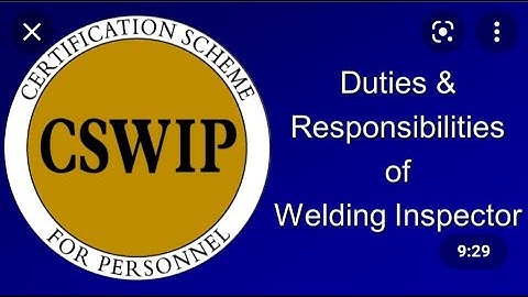 CSWIP 3.1 COURSE PREPARATION PART 1 ENGLISH. DUTIES AND RESPONSIBILITY OF WELDING INSPECTOR
