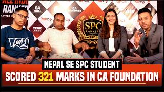A student from Nepal scored 321 Marks in the CA Foundation exams—Jan 2026.