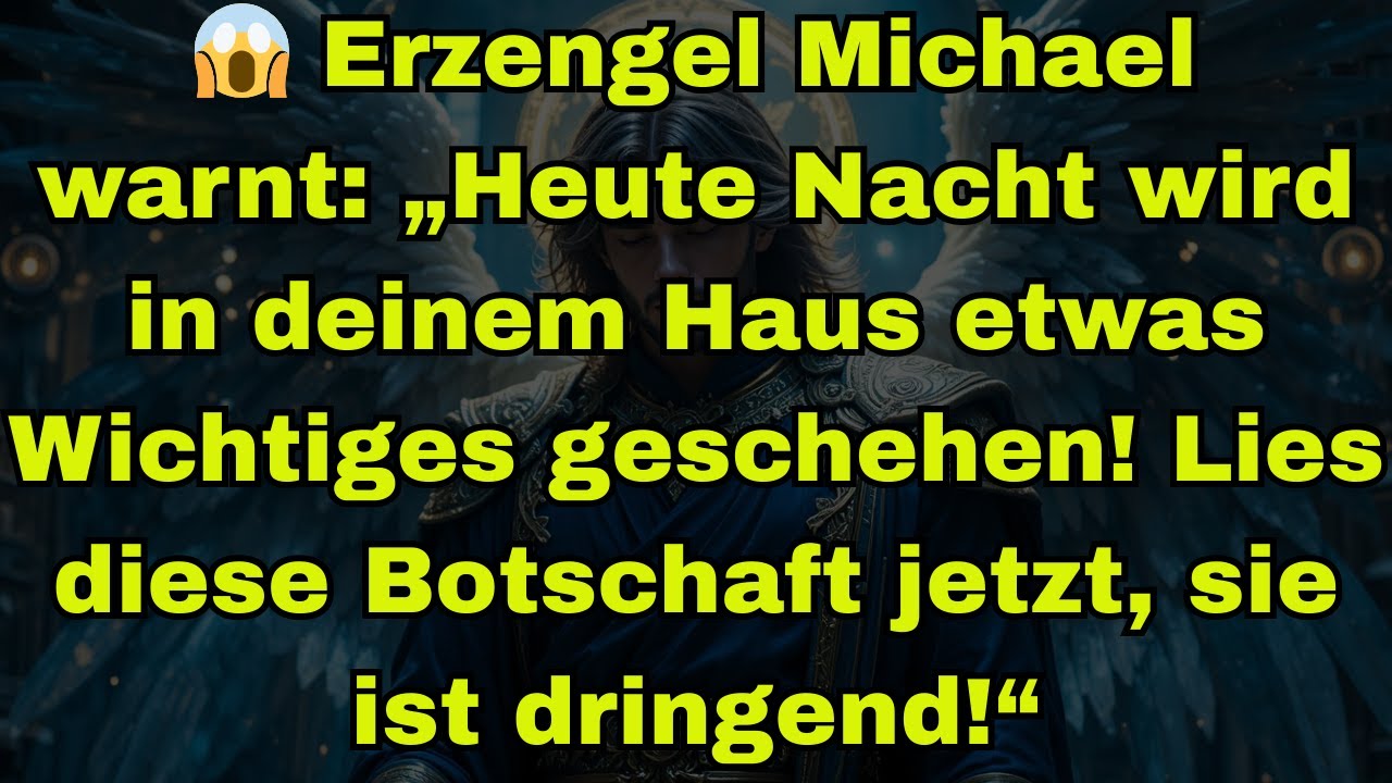 😱 ERZENGEL MICHAEL WARNT: „HEUTE NACHT WIRD IN DEINEM HAUS ETWAS WICHTIGES GESCHEHEN! LIES DIESE BOT