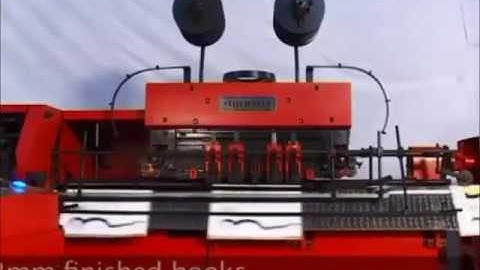 Stitch Star Flowline Saddle Stitcher machine with in line three Side trimmer