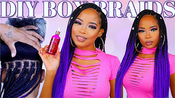 How To Grip The Root Box Braids Tutorial For Beginners | BTL Scalp Oil For Hair Growth