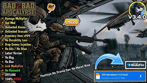 Download Bad 2 Bad Apocalypse Mod Apk v3.4.0 || ✴️ MOD MENU VIP ✴️ || No Password 2025