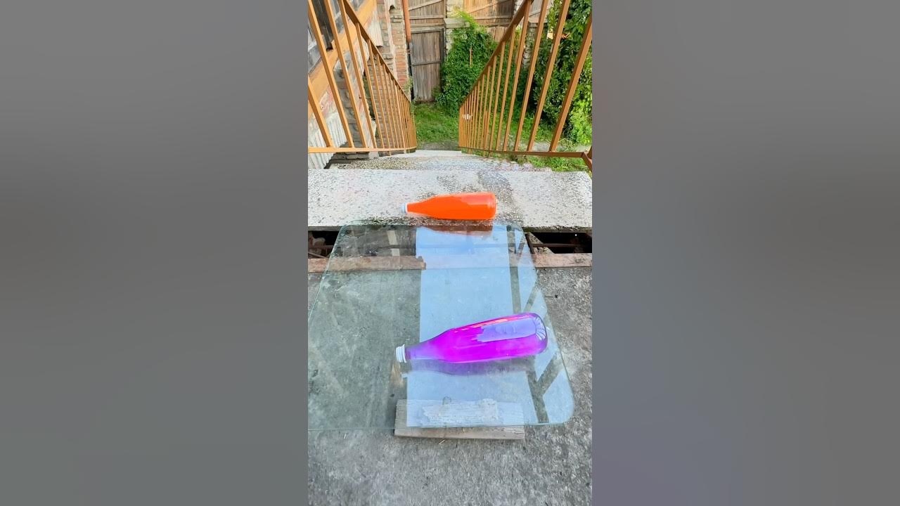 ⚠️Bottle vs Stairs⚠️🔥 Rolling Bottles till the end ! shorts YouTube