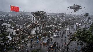 China Devastated by Storm: Strong Winds and Floods Sweep Away Homes in Guangdong