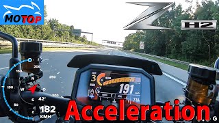 Kawasaki Z H2 (2020) - ACCELERATION - GPS measured