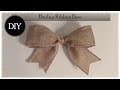 how to tie a hessian bow