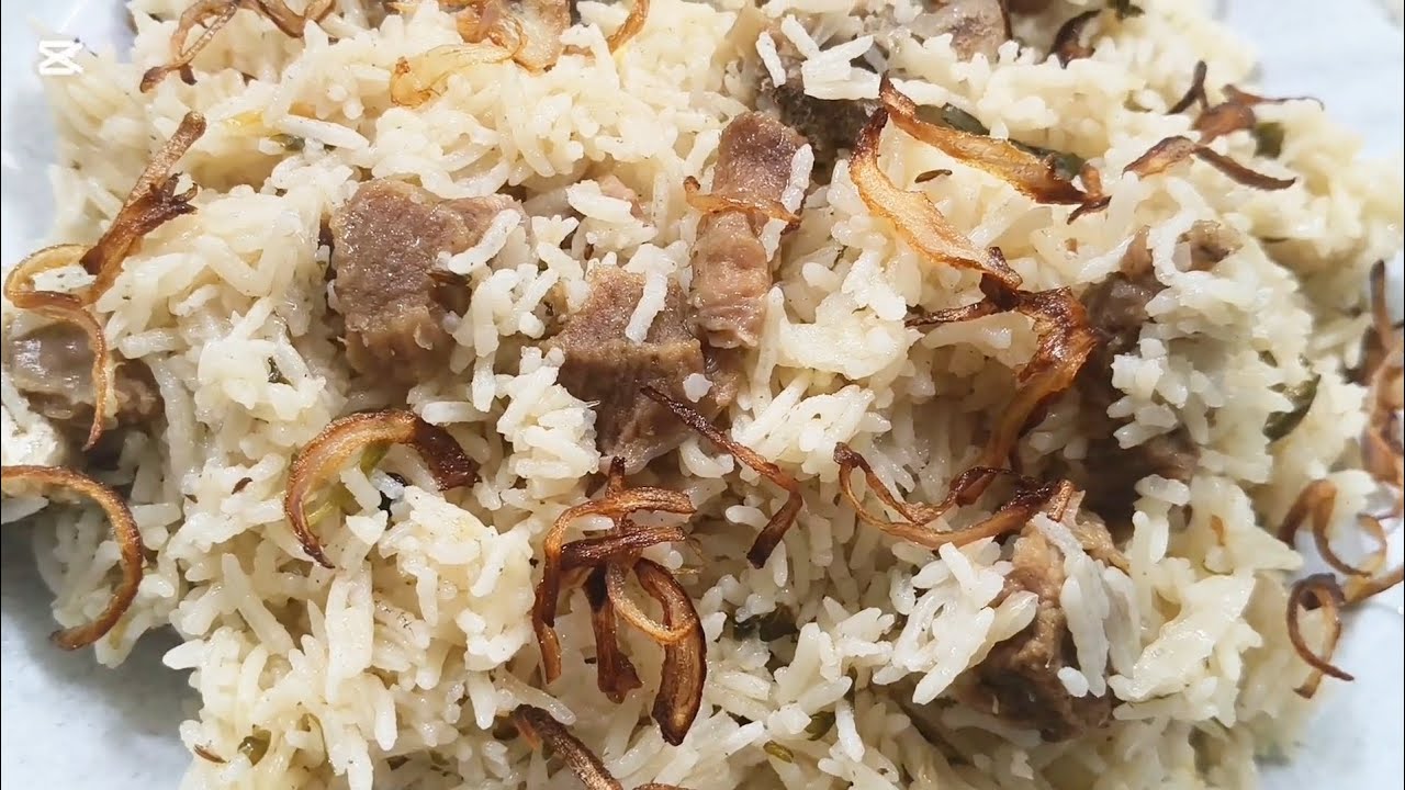 Easy Gosht White Pulav | recipe Video 
