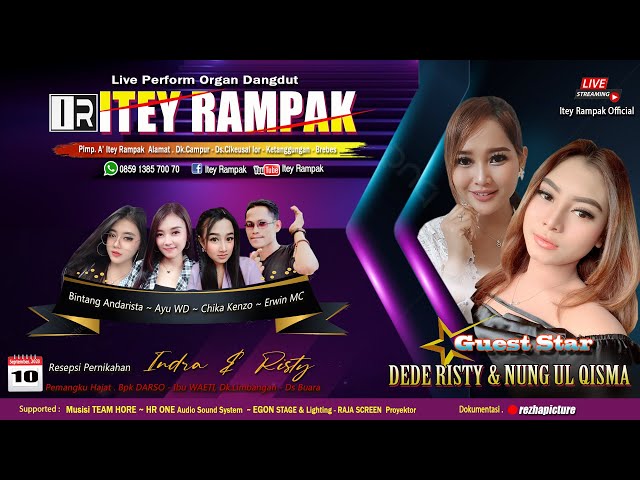Live Streaming ITEY RAMPAK Edisi Malam , Special Bintang Tamu DEDE RISTY , Minggu 10 September 2023 class=
