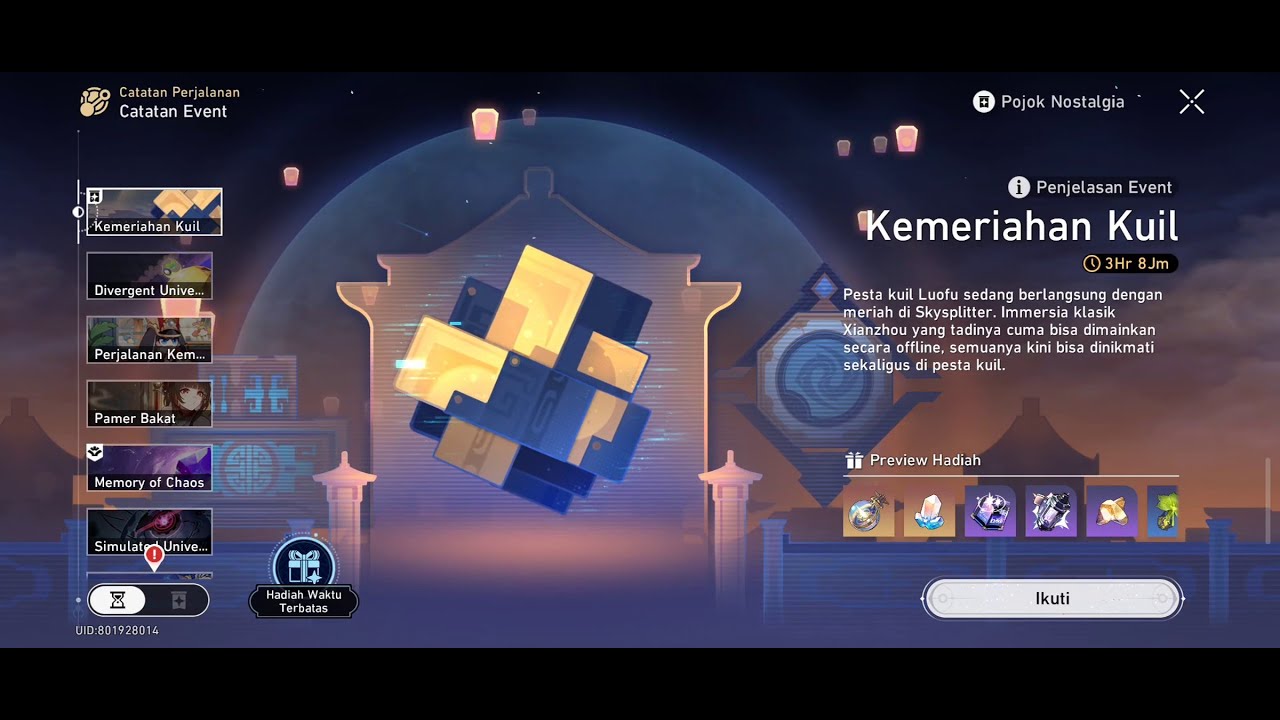 Honkai Star Rail Event Story : Kemeriahan Kuil