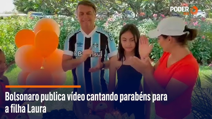 Laurinha 2050”, diz Bolsonaro em vídeo com a filha 