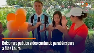 Tweet Jair M. Bolsonaro Qjairbolson - É hoje é o dia da Laura -  Nossos parabéns - Pelos seus