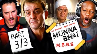 MUNNA BHAI Movie Reaction Part 3/3! | Sanjay Dutt | Arshad Warsi | Gracy Singh | Rajkumar Hirani