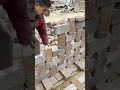 the process of arranging bricks very neatly #construction #brick #popular #viralshorts #shorts