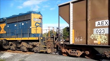 CSX train with an ex seaboard SD40-2