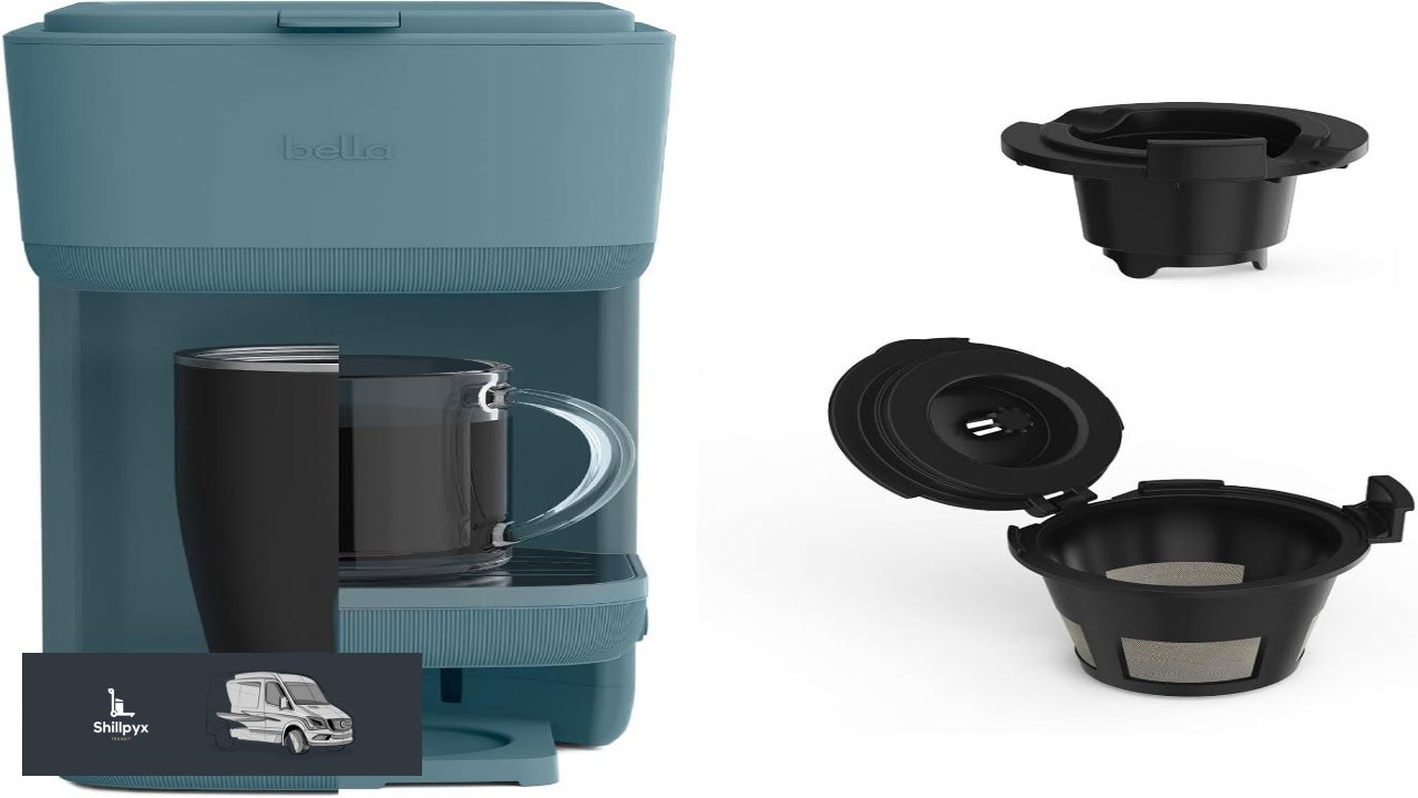 BELLA Single Serve Coffee Maker K Cup & Coffee Ground Compatible