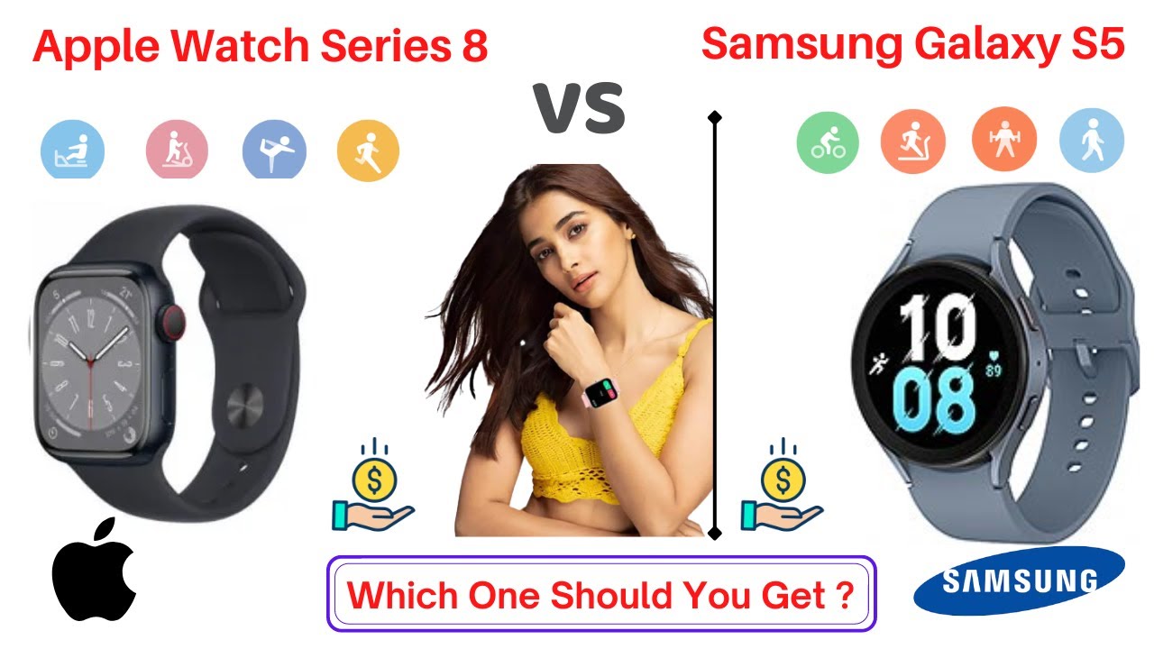 Apple Watch Series 8 Vs Samsung Galaxy Watch 5 ⌚ Full Comparison, Specs