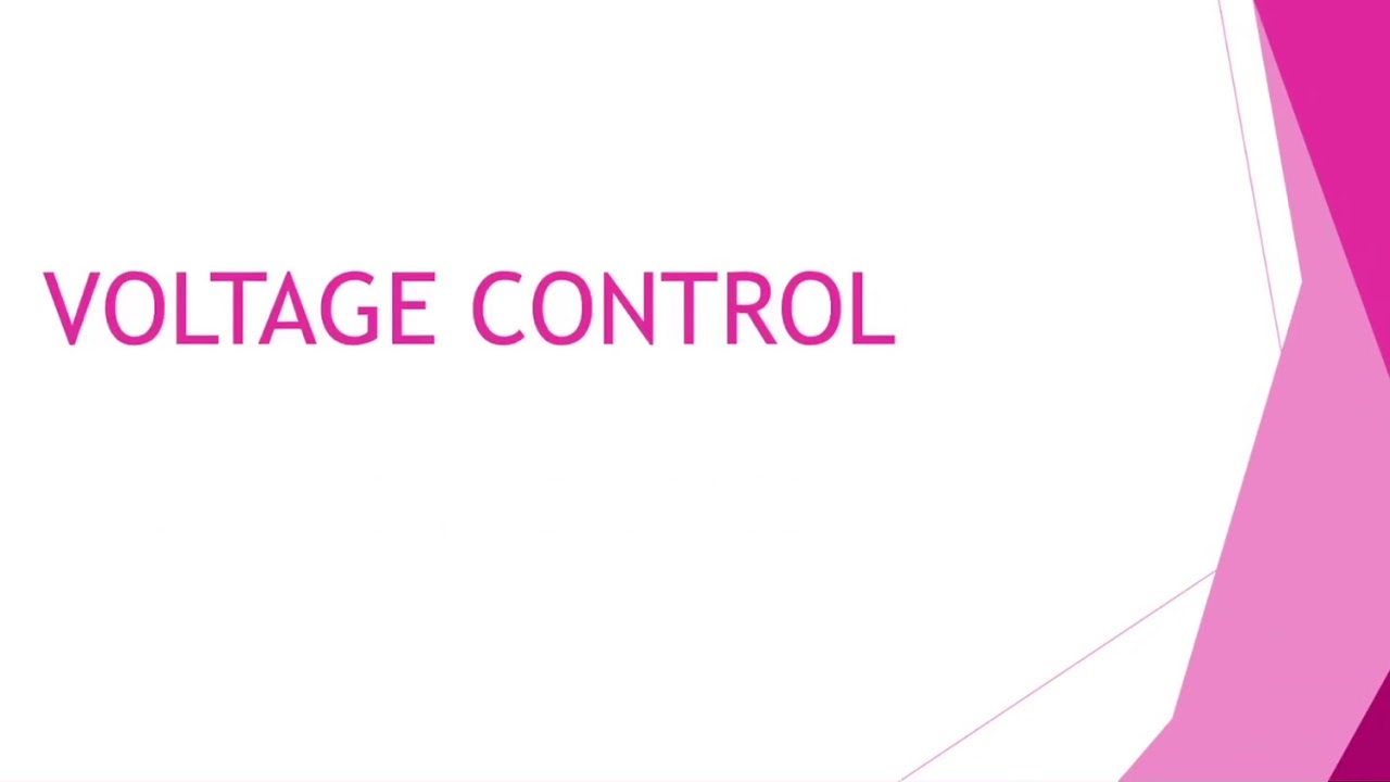 Voltage control 1 course 2 - YouTube