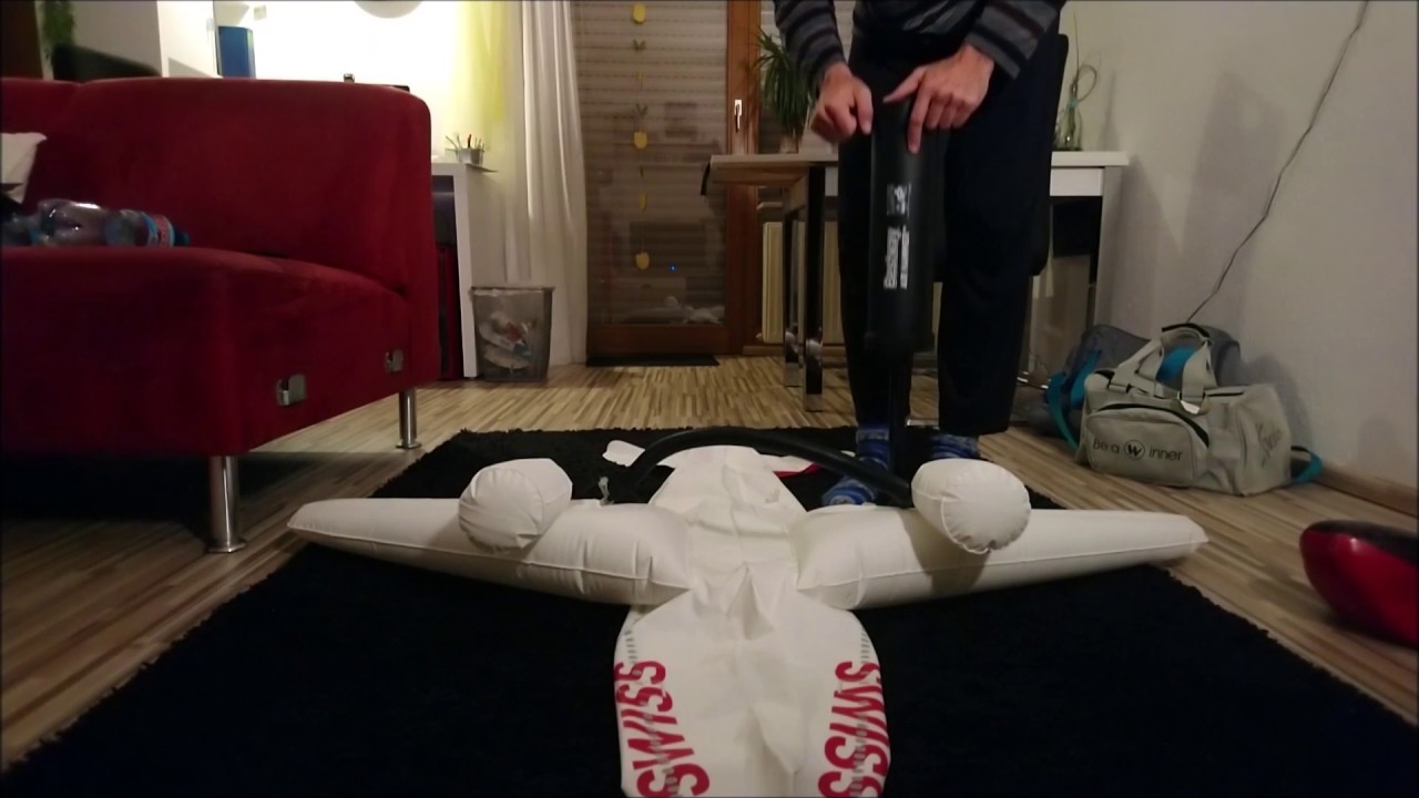 Fighter Plane Inflation inflatable plane inflation - YouTube