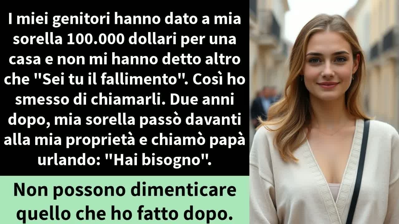 La sera in cui mia madre ha consegnato a mia sorella un assegno da centomila dollari per la sua nuova casa, mi ha guardata e ha detto: «Olivia, devi essere realista. Non riesci nemmeno a mantenere...