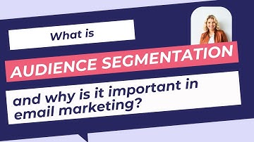 What is audience segmentation and why is it important in email marketing?