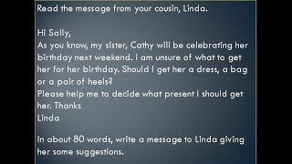 Short Communicative Message   birthday present