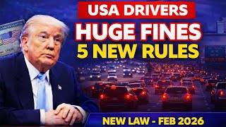USA Driving Law Changes Feb 2026 | 5 New Rules That Could Cost You Big Money!
