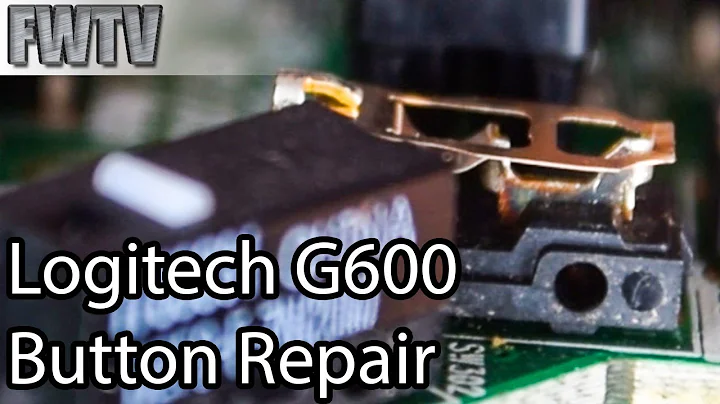 Logitech G600 Button Repair - No Soldering