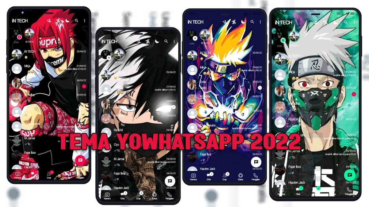 Kumpulan Tema GB WhatsApp Anime Tampilan Keren Terbaru 2022