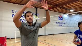Setting The Volleyball In A Straight Line in Under Six Minutes | Volleyball Lessons with Coach Lion