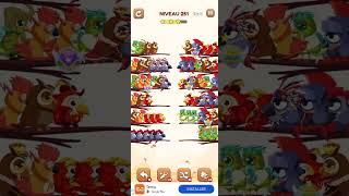 bird sort 2 color puzzle solution niveau 251 #games #gaming #puzzle #puzzlegame #androidgames