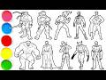 Draw Legendary Superheroes in Minutes - Leonardo, Raphael, Ghost Rider, Spider-Man, Superman