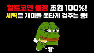 알트코인 불장은 확정적입니다