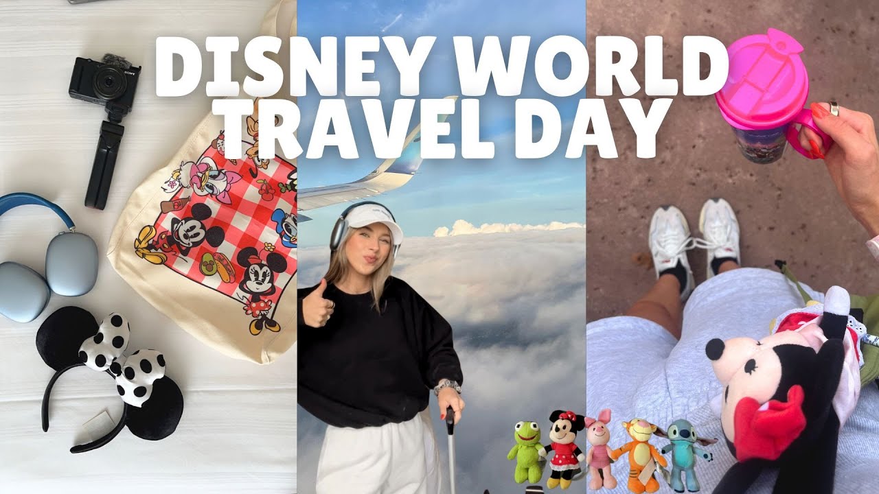DISNEY WORLD TRAVEL DAY ✈️  Saratoga Springs tour, traveling to Disney, Disney Springs, pin trading