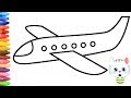 Cara menggambar pesawat terbang dengan MiMi - Cara Menggambar dan Mewarnai TV Anak