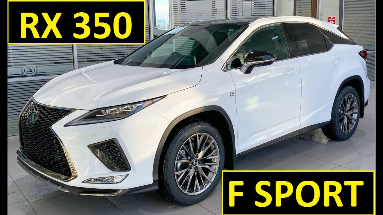 2020-2021 Lexus RX 350 F Sport Series 2 and 3 Eminent White with Red