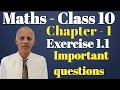 Class 10 Maths Exercise 1.1 Questions Answers | Class 10 Maths NCERT Chapter 1 Exercise 1.1