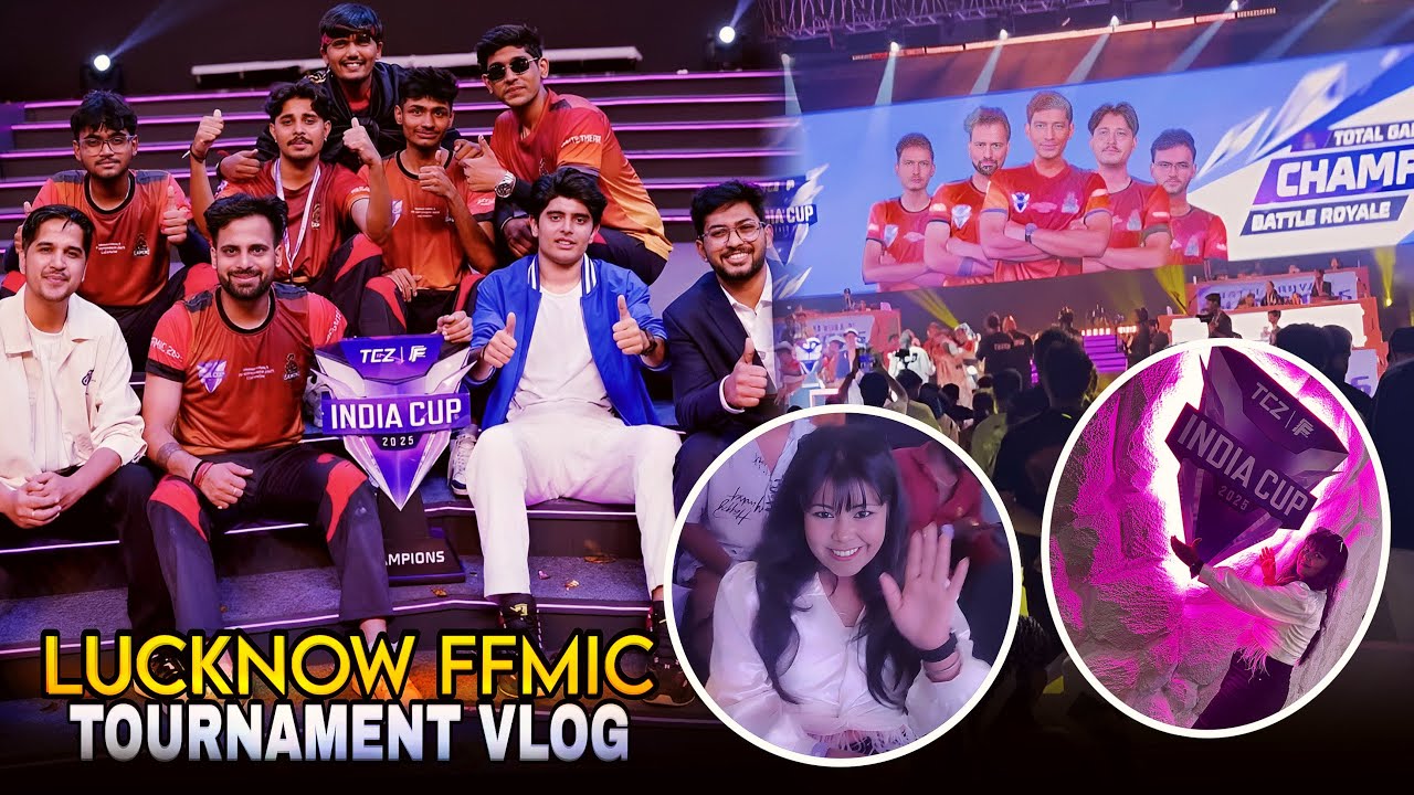 Lucknow Trip For FFMIC LAN Event ✈️💥 | Meet & Support Our Team Total Gaming 😍 | Full Experience 🎮