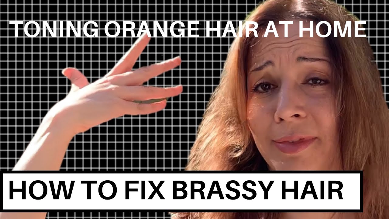 How To Get Rid of Brassy Orange Hair | What Toner to use on Orange Hair - YouTube
