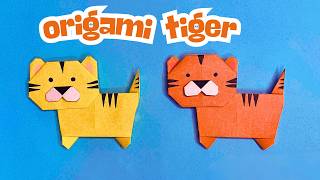 Easy Origami Tiger | How to Make a Paper Tiger Step by Step