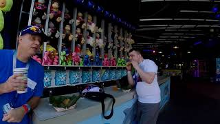 Famous Fiesta Del Mar event, ACE day at SeaWorld Chicken on a stick. Wealth