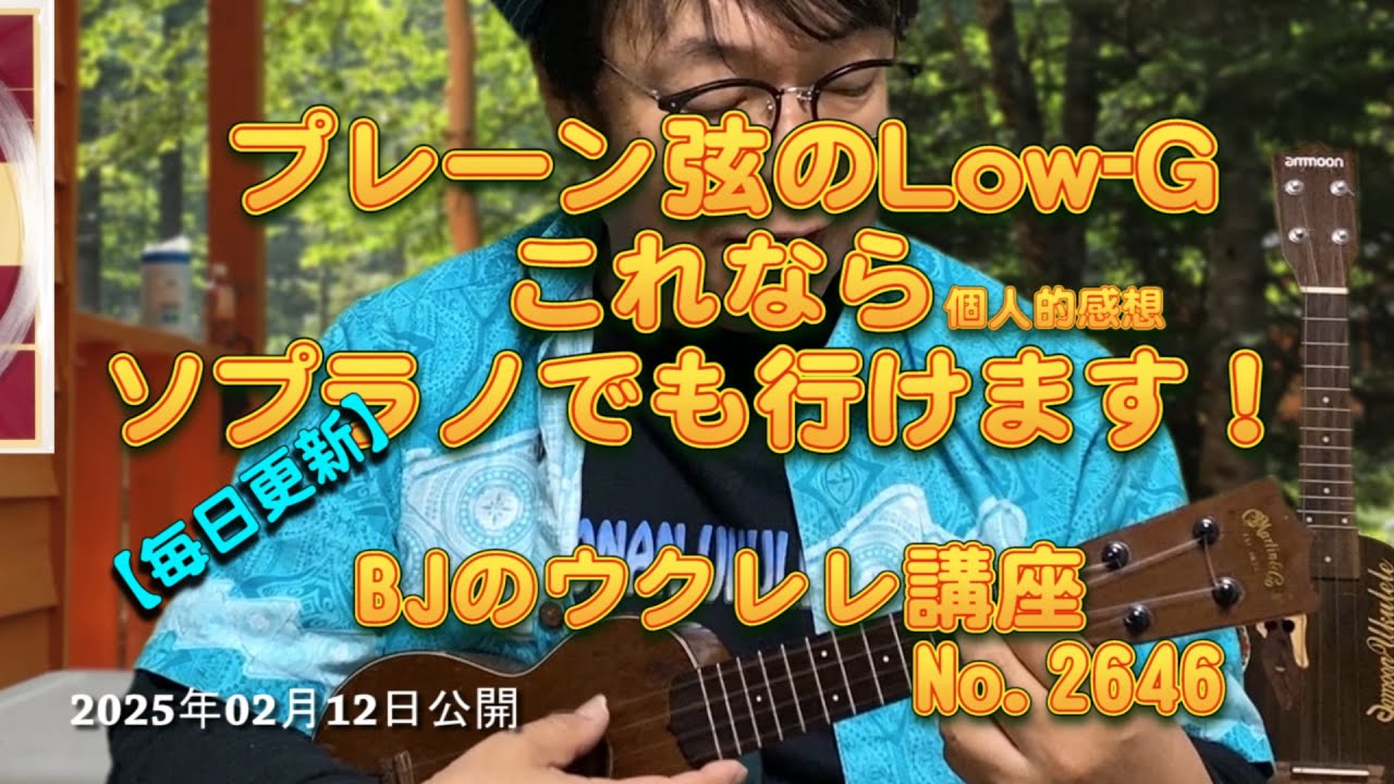 A plain-string Low-G is also suitable for soprano! (Personal